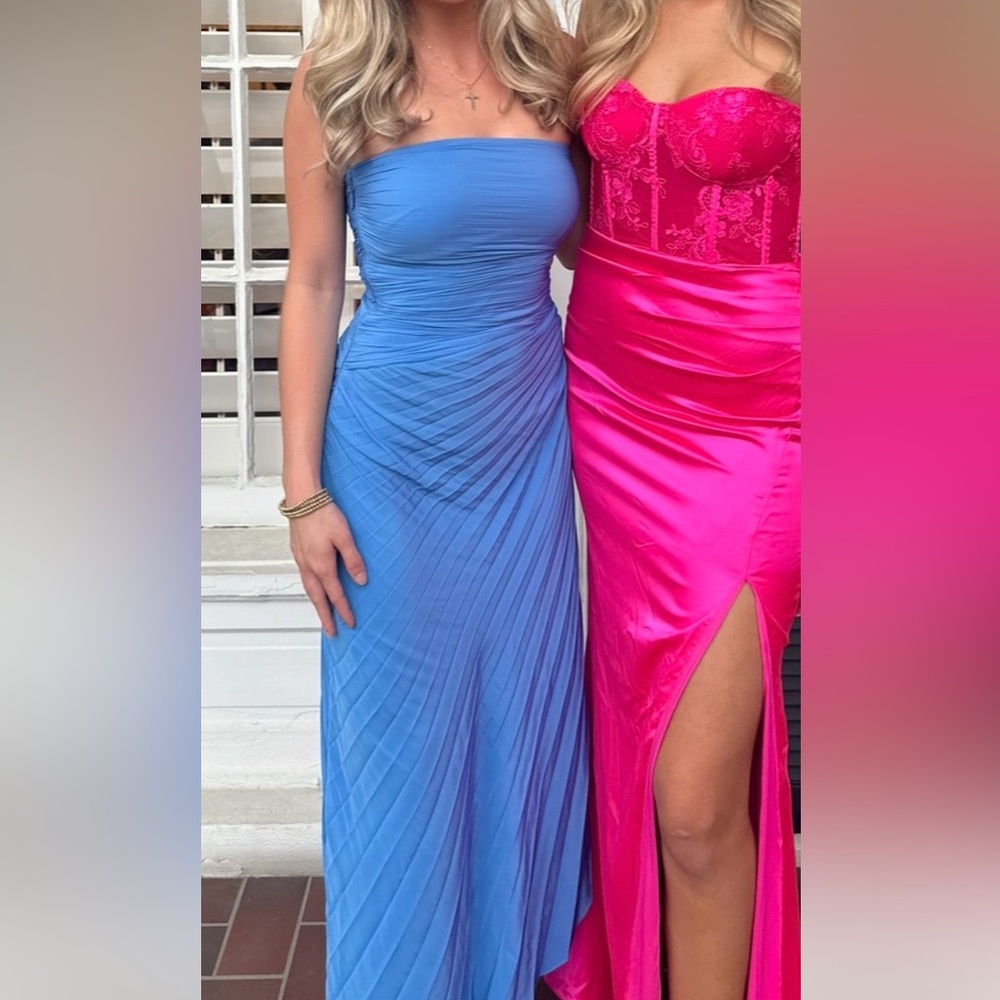 Size 0 Blue Strapless ALC Dress! Only worn twice!